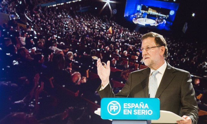 Mariano Rajoy, en un acto en Santander
