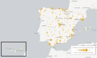 ¿Dónde ha tocado el Gordo de la Lotería de Navidad en años anteriores? | Mapa histórico