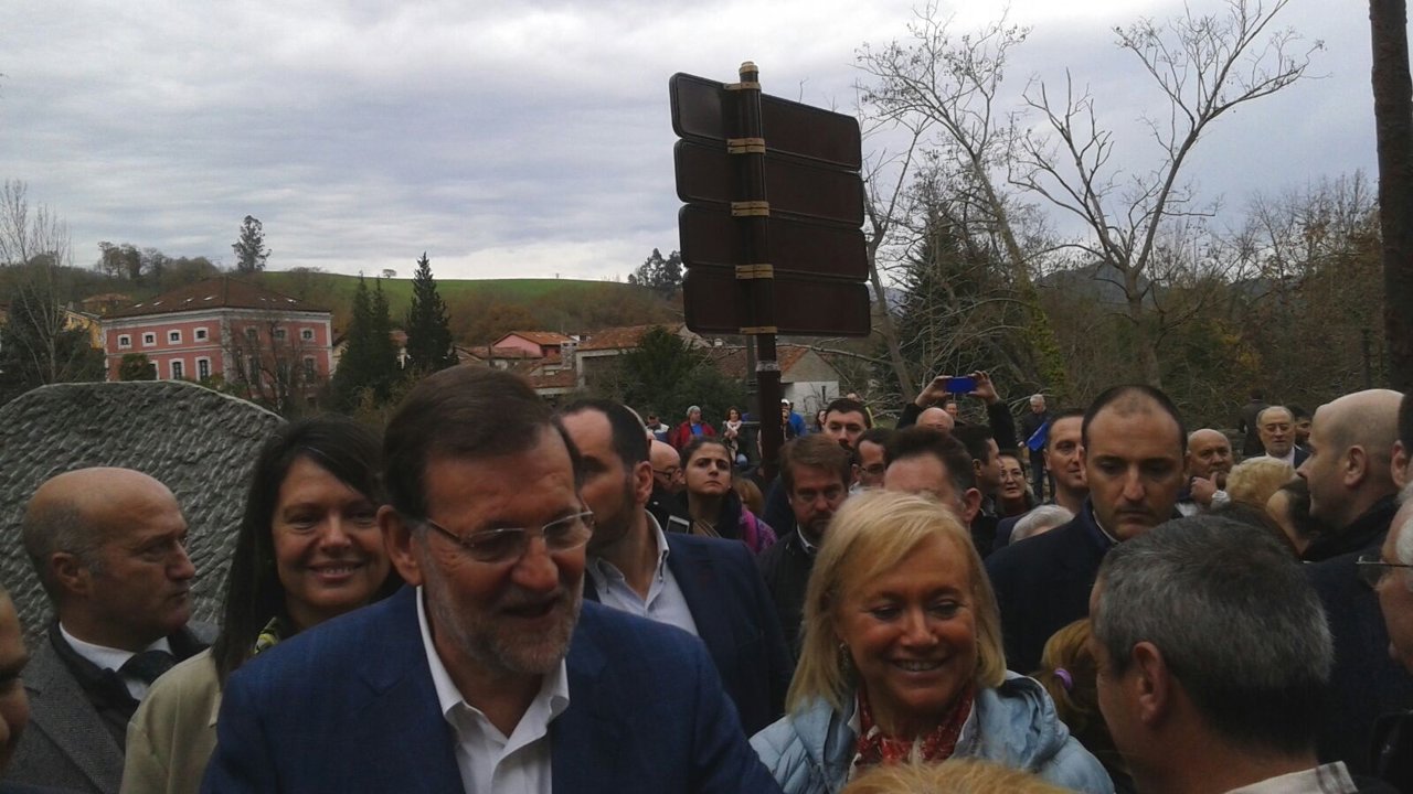 Rajoy con Mercedes Fernández 