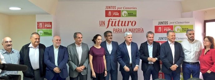 Rueda de prensa de PSOE y NC