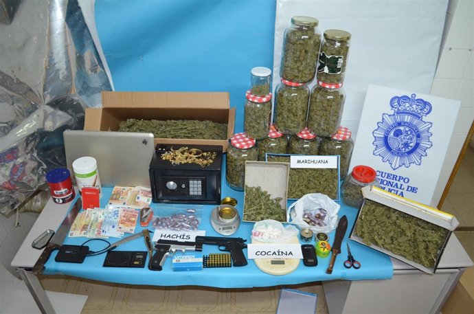 Droga y efectos intervenidos en la operación