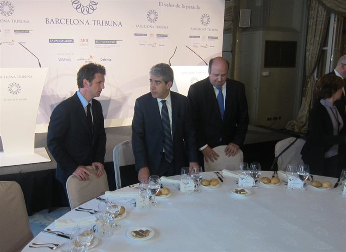 Carlos Godó, Francesc Homs (DL) y Pau Herrera (AED)