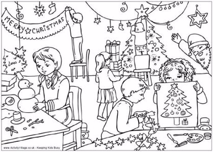  Dibujos de Navidad listos para imprimir y colorear en estas fiestas