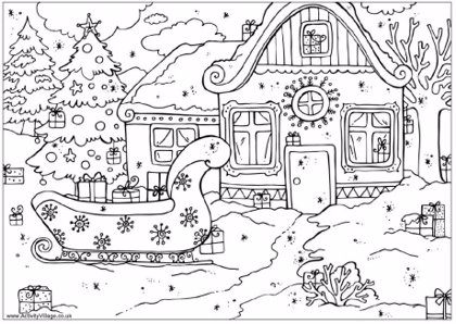 Dibujos de Navidad listos para imprimir y colorear en estas fiestas