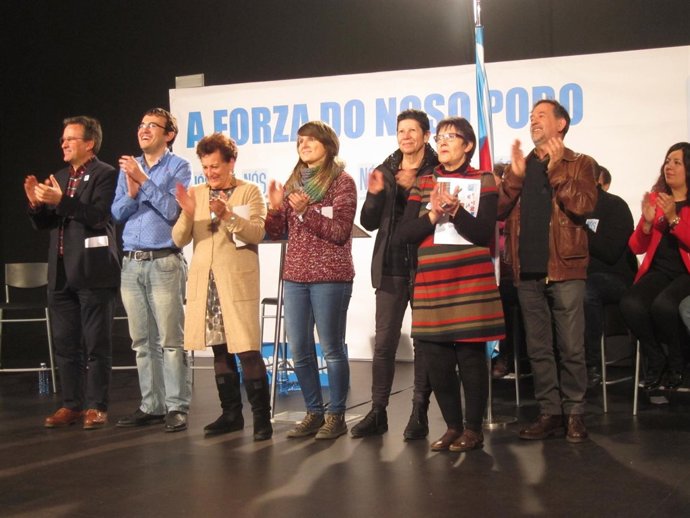 Acto electoral de NÓS en Santiago 