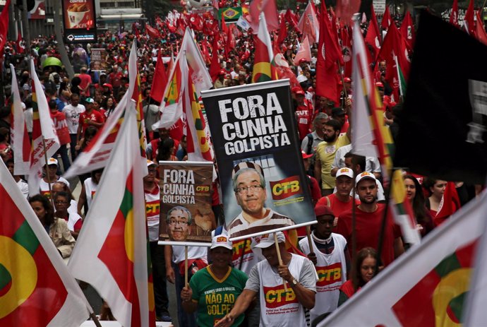 Manifestación en Brasil