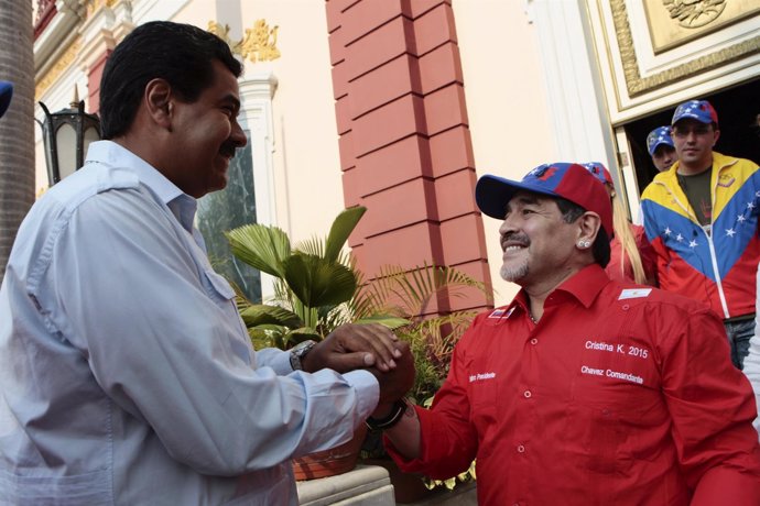 Nicolas Maduro y Maradona