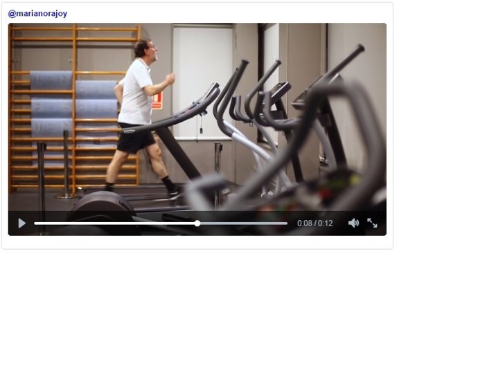 Mariano Rajoy en la cinta