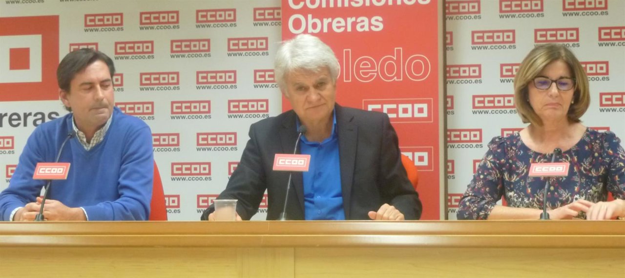 José Luis Gil, Remedios Toboso y Carlos Calvo, CCOO