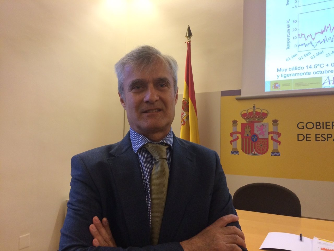El delegado de Aemet en Catalunya, Antonio Conesa