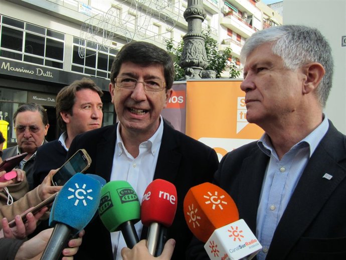 El portavoz de Ciudadanos en el Parlamento de Andalucía, Juan Marín. 