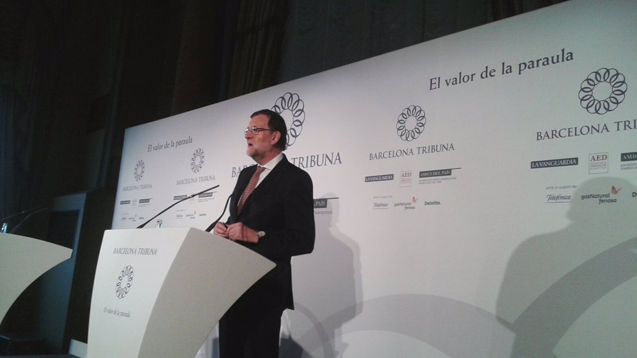 Rajoy en un acto en Barcelona