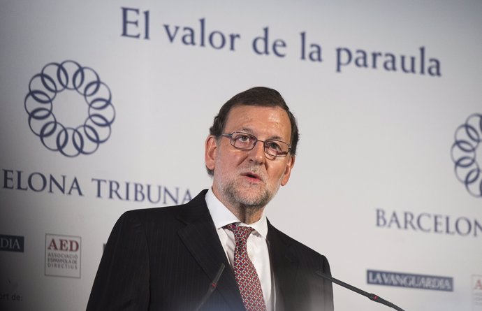 Mariano Rajoy participa en un acto organizado por Barcelona Tribuna