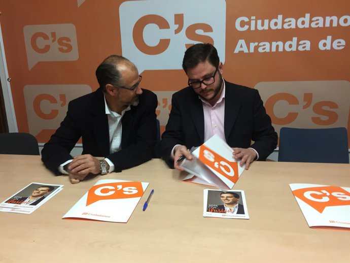 Fuentes en un acto de C's en Aranda de Duero (Burgos)