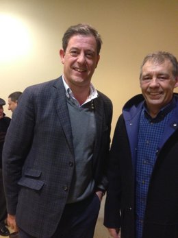 Besteiro en un mitin en A Estrada