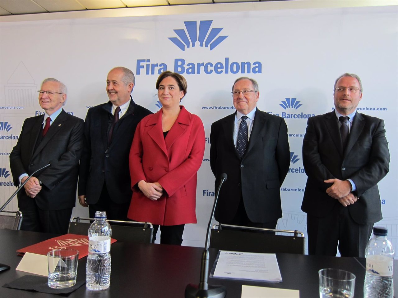 M.Valls, F.Puig, A.Colau, J.L.Bonet y C.Serrallonga 