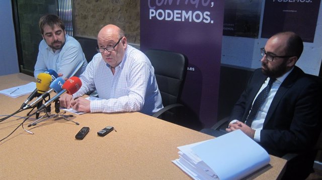 Ripa, Benayas y Suárez, en la rueda de prensa. 