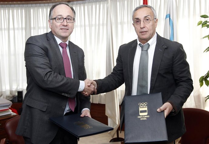 Alejandro Blanco y Luis Gallego, presidente de Iberia