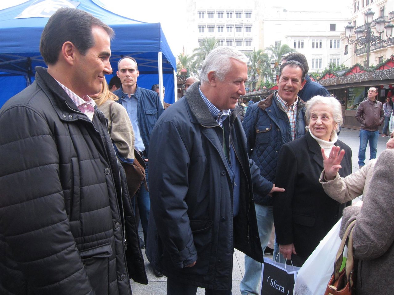 Javier Arenas con José Antonio Nieto y Rafael Merino