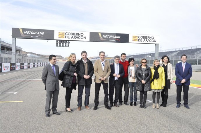 Zapatero ha visitado este jueves el circuito de Motorland, en Alcañiz