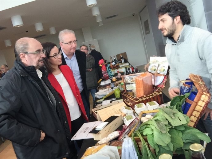 Lambán ha participado en el aniversario de Pon Aragón en tu Mesa