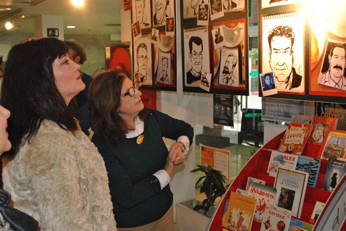 Exposición de caricaturas sobre dramaturgos andaluces. 