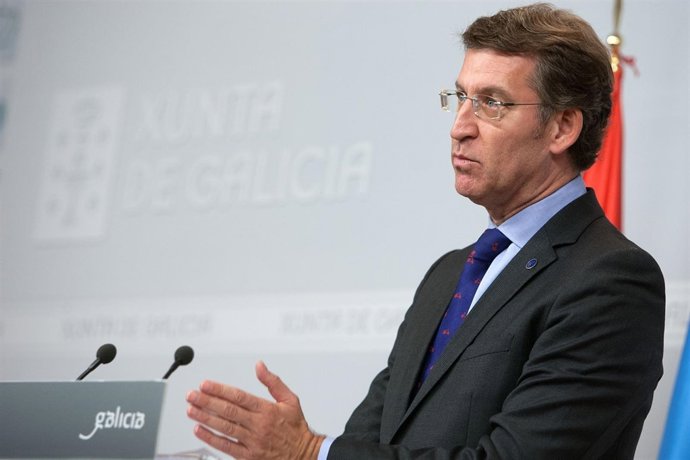 Alberto Núñez Feijóo tras el Consello de la Xunta