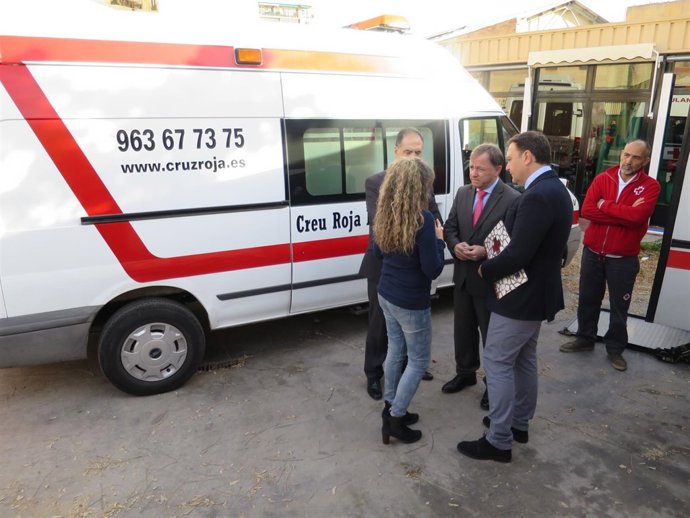 Moraguesen la presentación del dispositivo de Cruz Roja