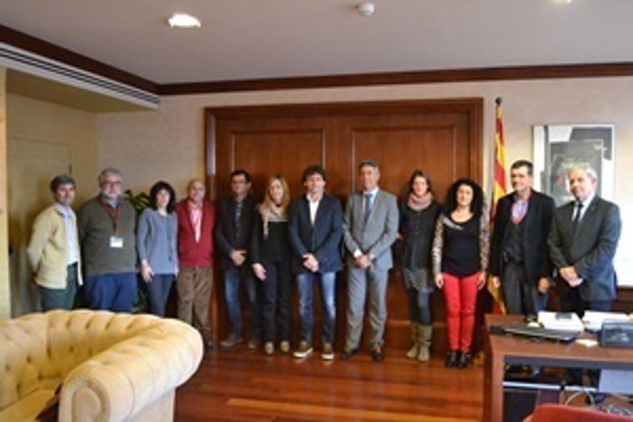 El conseller Ciuraneta con representantes de las DOP e IGP 