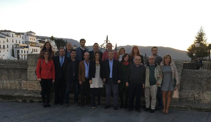 García Urbano (PP) en una visita a Ronda 
