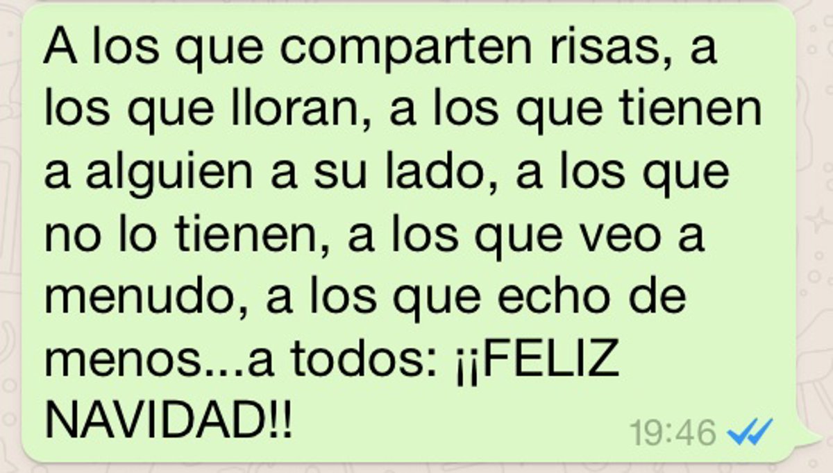 10 frases para felicitar la Navidad por WhatsApp este año