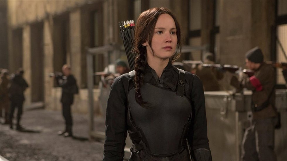 Jennifer Lawrence en Los Juegos del hambre Sinsajo Parte 2