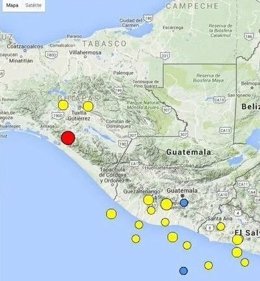Epicentro sismo mexico