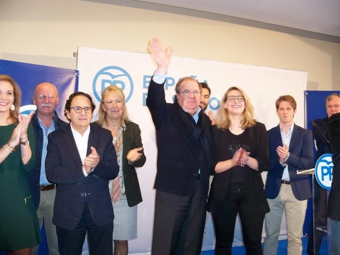 Juan Vicente Herrera, durante el mitin celebrado este jueves en León