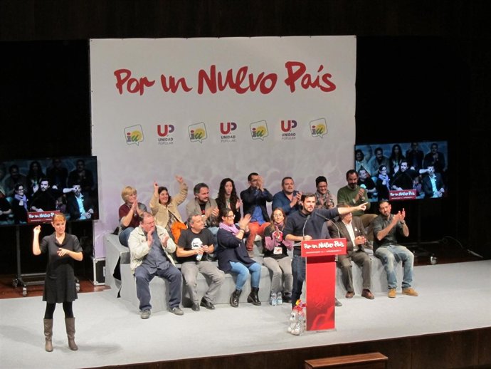 Alberto Garzón, en un acto en Málaga