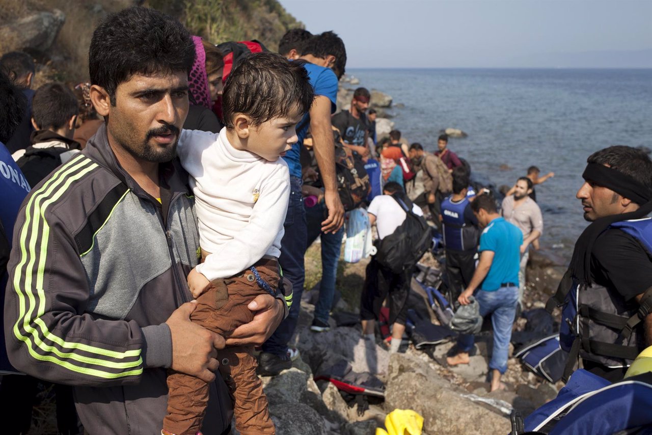 Refugiados isla de Lesbos