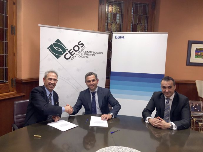 CEOS-CEPYME Huesca y BBVA firma un acuerdo de colaboración