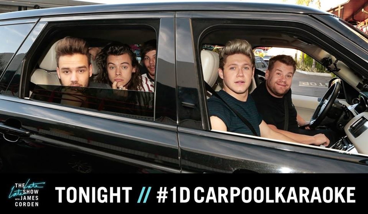 JAMES CORDEN CON ONE DIRECTION