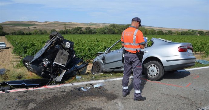 Accidente de tráfico en Falces.