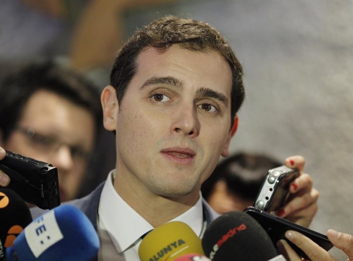 Albert Rivera en un acto en Madrid