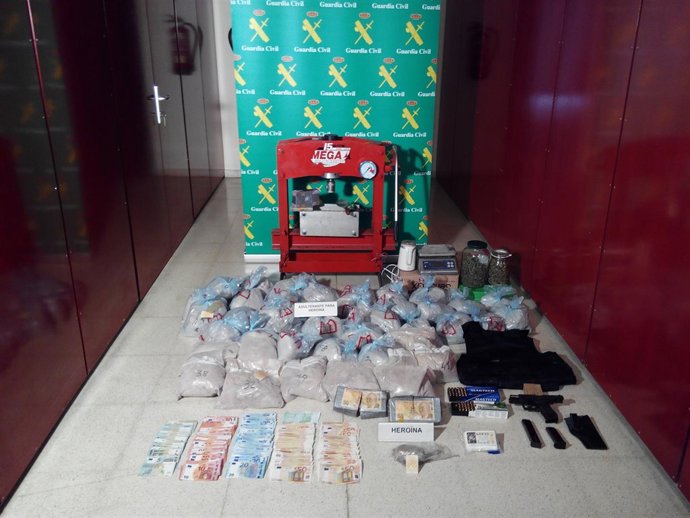 Material incautado en la operación 'Alpargata'