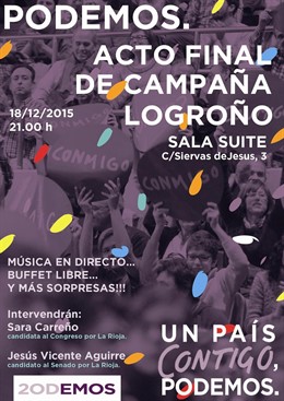 Acto final de campaña de Podemos