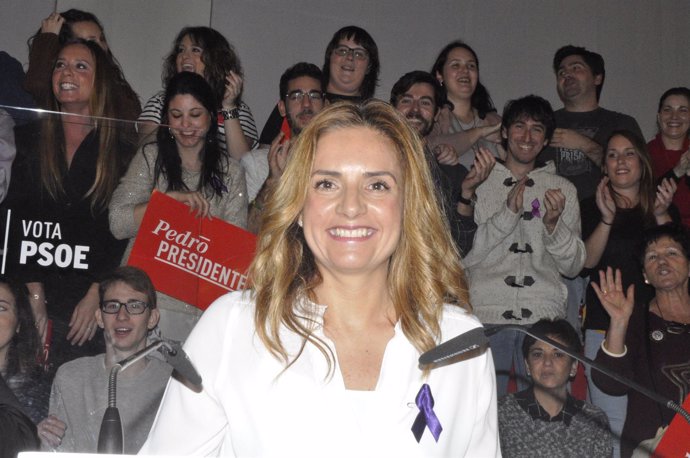 Susana Sumelzo (PSOE) en el acto celebrado este viernes en los Cines Palafox
