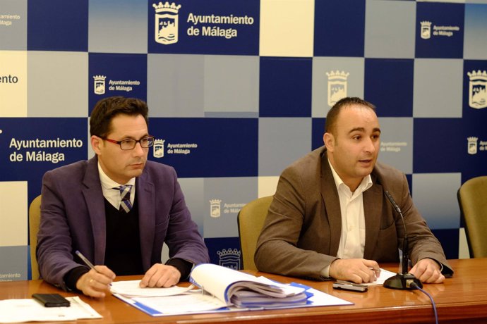 Francisco Pomares y Mario Cortés, PP, Ayuntamiento de Málaga