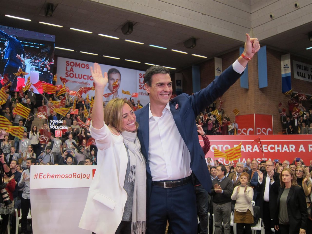 Carme Chacón (PSC) Pedro Sánchez (PSOE)
