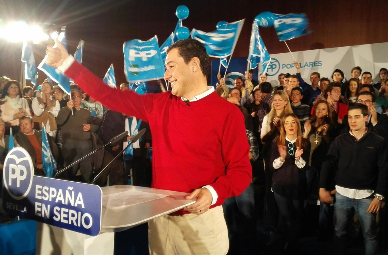 Juanma Moreno, en el cierre de campaña electoral 