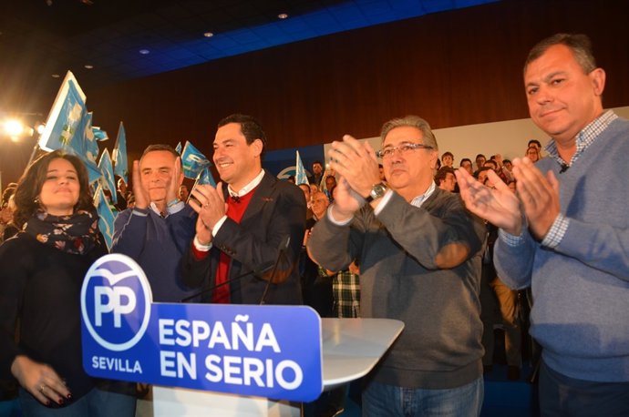 Comunicado PP Andaluz. Juanma Moreno Cierre De Campaña En Sevilla