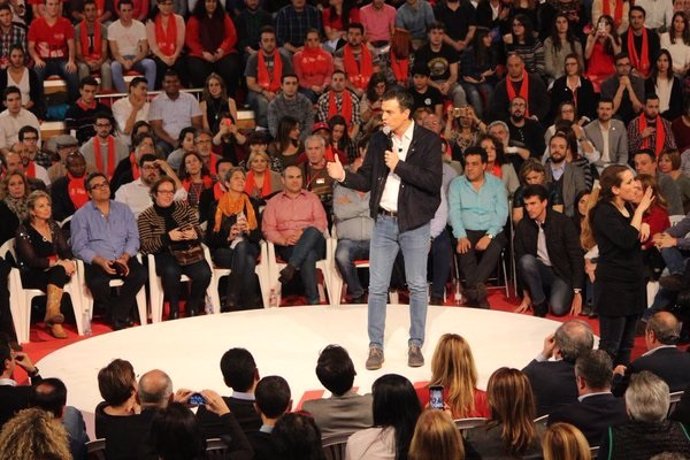 Pedro Sánchez cierra campaña en Fuenlabrada (Madrid)