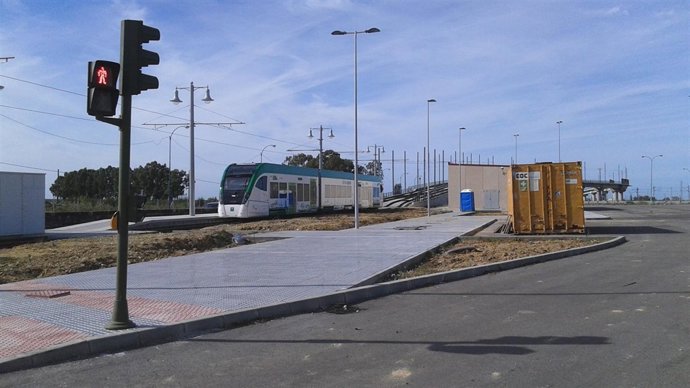 Intercambiador de la Ardila, en San Fernando (Cádiz)