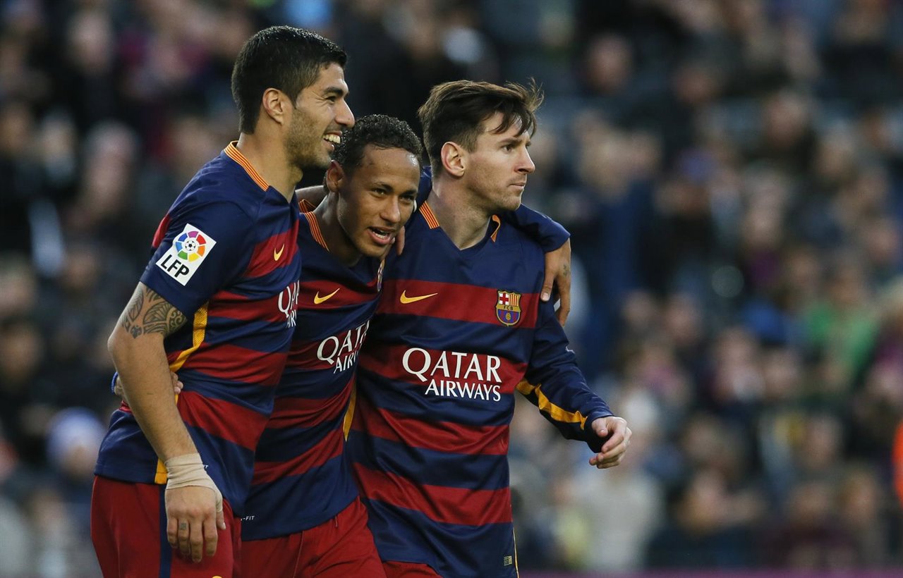 Luis Suárez Neymar Leo Messi Barcelona Real Sociedad